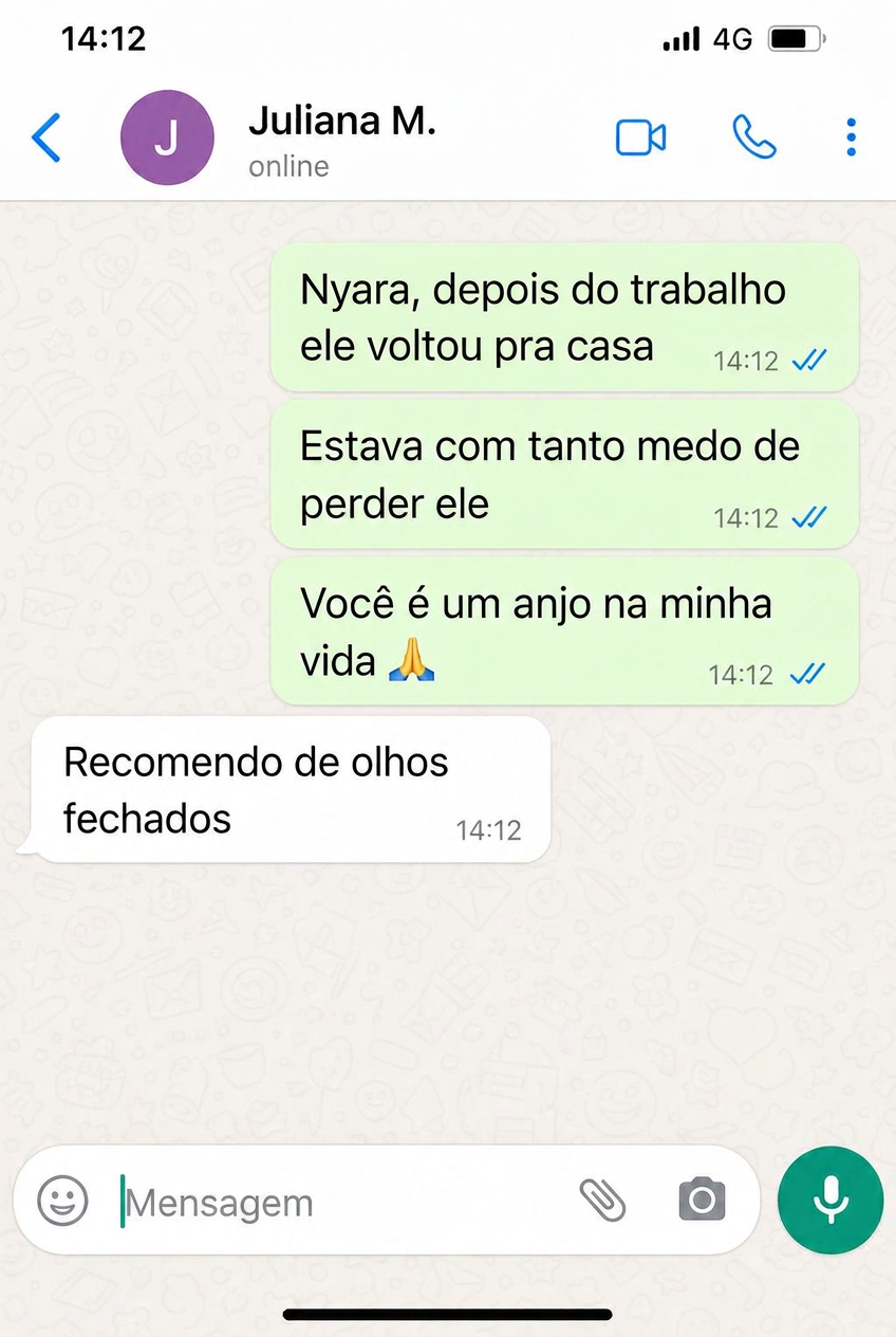 Print de conversa de Juliana M.